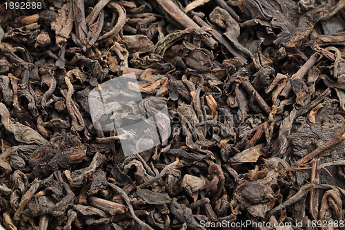 Image of Black tea loose dried tea leaves