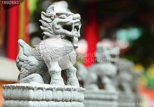 Image of chinese lion statue