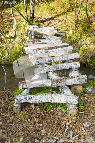 Image of Bridge through a stream