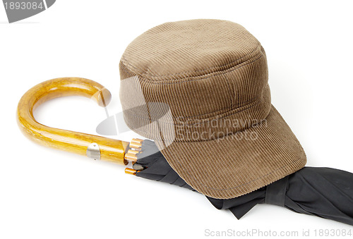 Image of Headgear and an umbrella