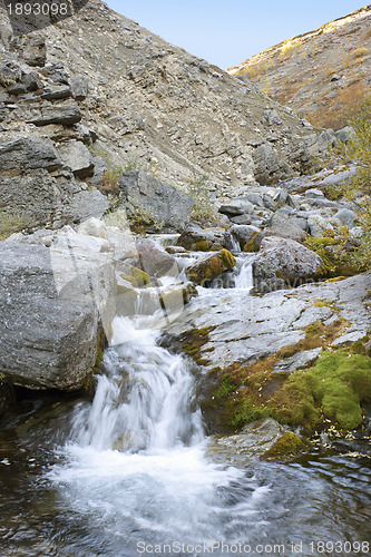 Image of Stream with a waterfall