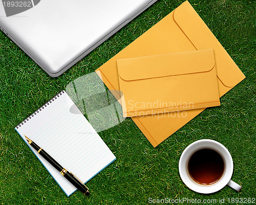 Image of business desktop