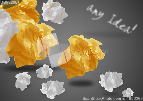 Image of Crumpled papers