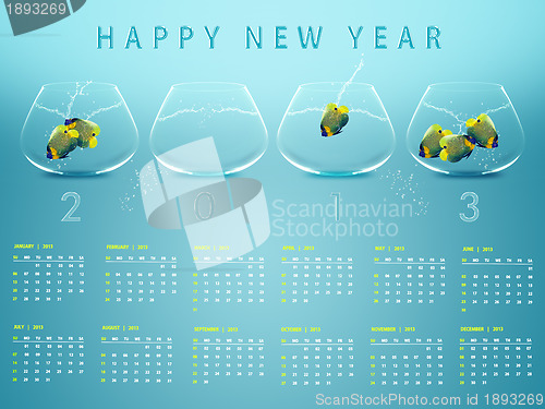 Image of New year 2013 Calendar