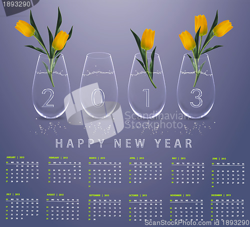 Image of New year 2013 Calendar