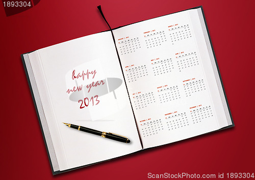 Image of New year 2013 Calendar