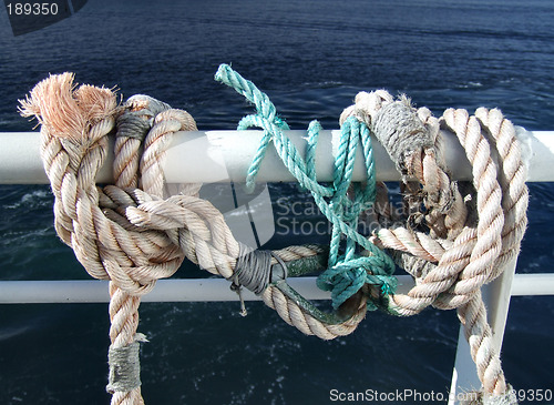 Image of Ropes on a passenger ship