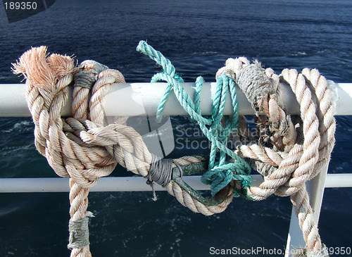 Image of Ropes on a passenger ship