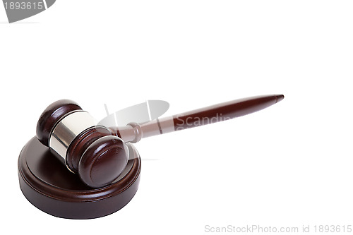 Image of Gavel isolated on white.