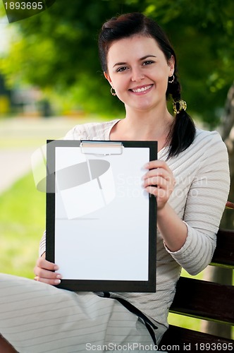 Image of Young business woman