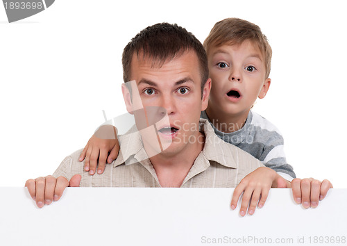 Image of Happy dad and son