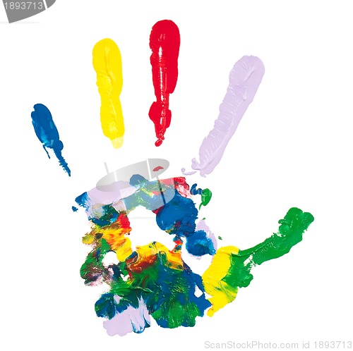 Image of Colorful hand