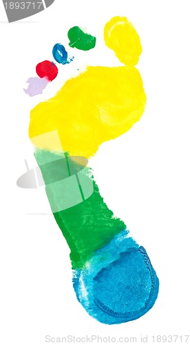 Image of Colorful foot