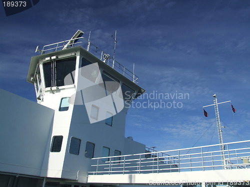 Image of Captain's bridge on a ship