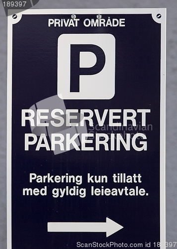 Image of Reserved parking