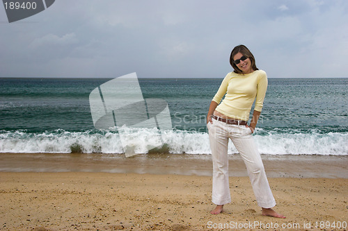 Image of Woman at the beach
