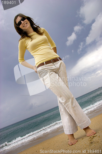 Image of Woman at the beach