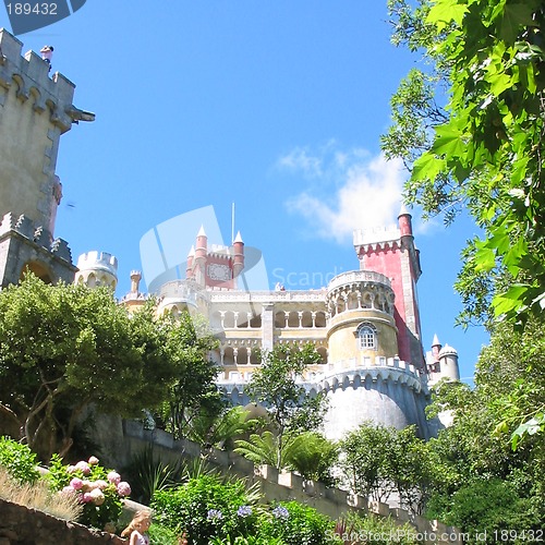 Image of red and yellow castle