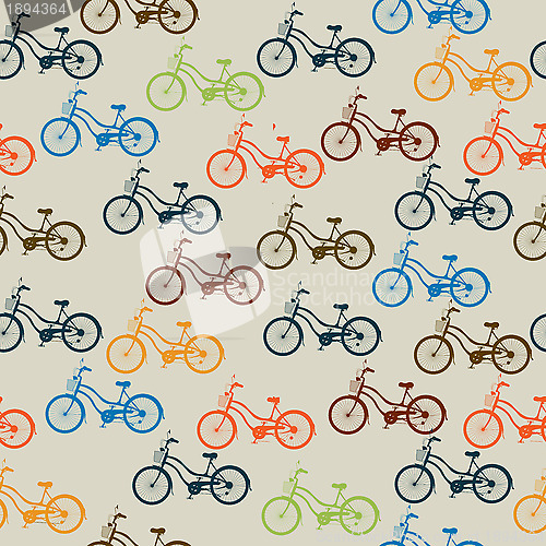 Image of Retro bicycle pattern