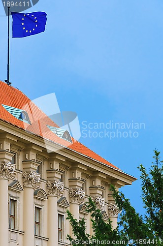 Image of Flag On The Roof