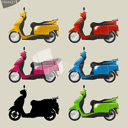 Image of Retro scooters