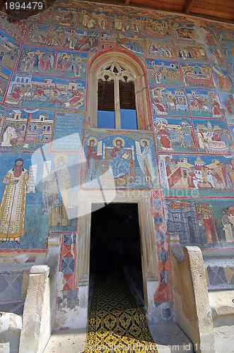 Image of Painted church entrance