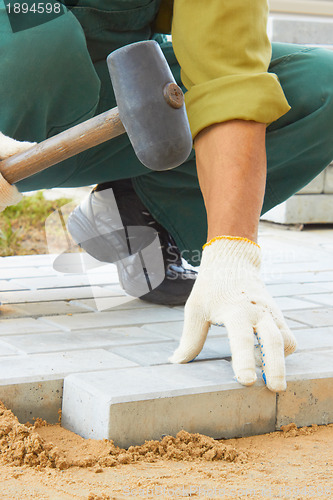 Image of Cobble-stone laying down