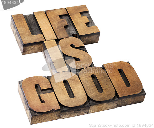Image of life is good - positivity concept