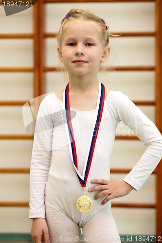 Image of young gymnast girl