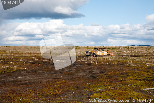 Image of abandoned old car