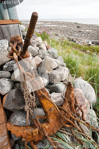 Image of old rusty anchor