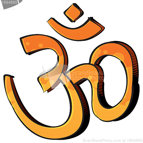 Image of Artistic om symbol