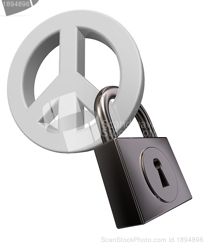 Image of peace and padlock