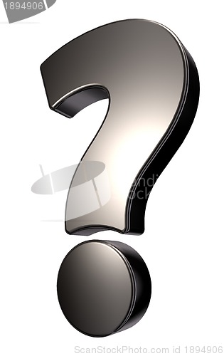 Image of metal question mark