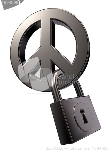 Image of peace and padlock