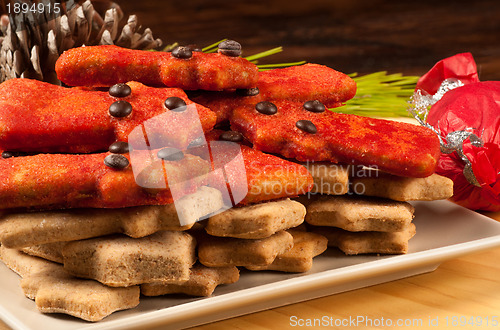 Image of Tree shaped Christmas cookies