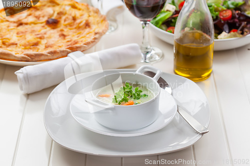 Image of Vegetable soup with bulgur