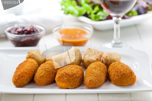 Image of Cheese sticks with chutney