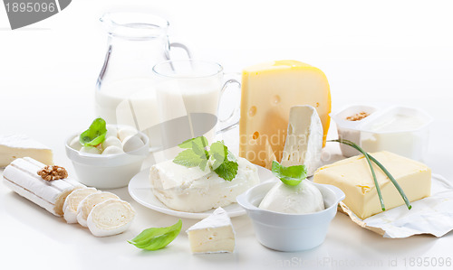 Image of Assortment of dairy products