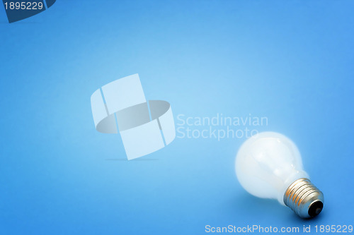 Image of Background with lit lightbulb