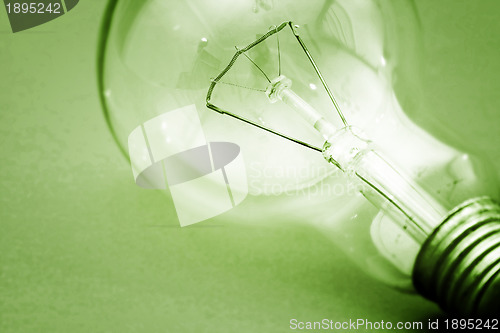 Image of Background with lit lightbulb