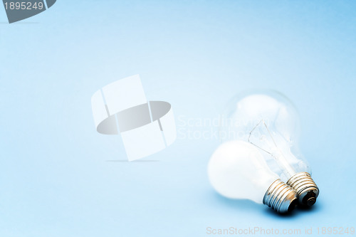 Image of Background with lit lightbulb