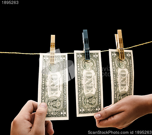 Image of Dollars on the wire