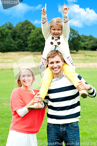 Image of Family enjoying summer day during vacations