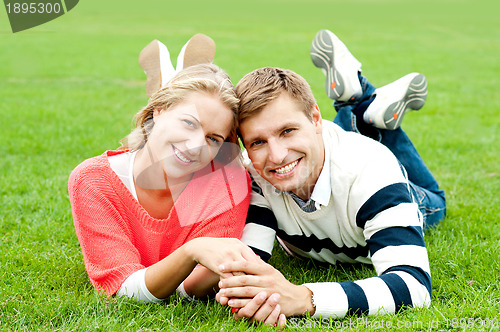 Image of Couple outdoors enjoying the fresh air