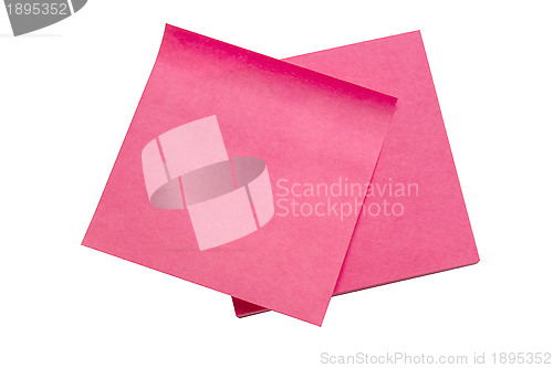 Image of Red memo paper