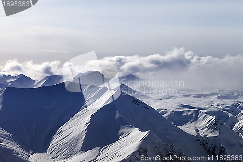 Image of Evening mountains in haze