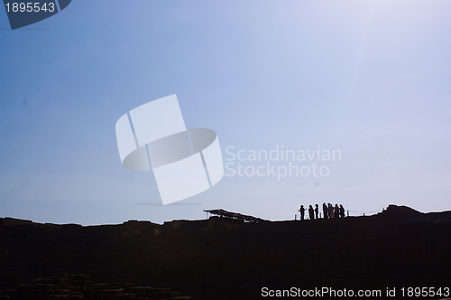 Image of Tour group at Huaca Pucllana, Lima, Peru