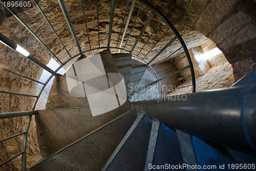 Image of Medieval spiral staircase