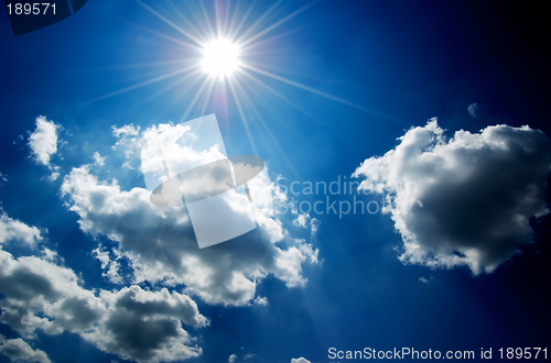 Image of Blue Sky with Clouds